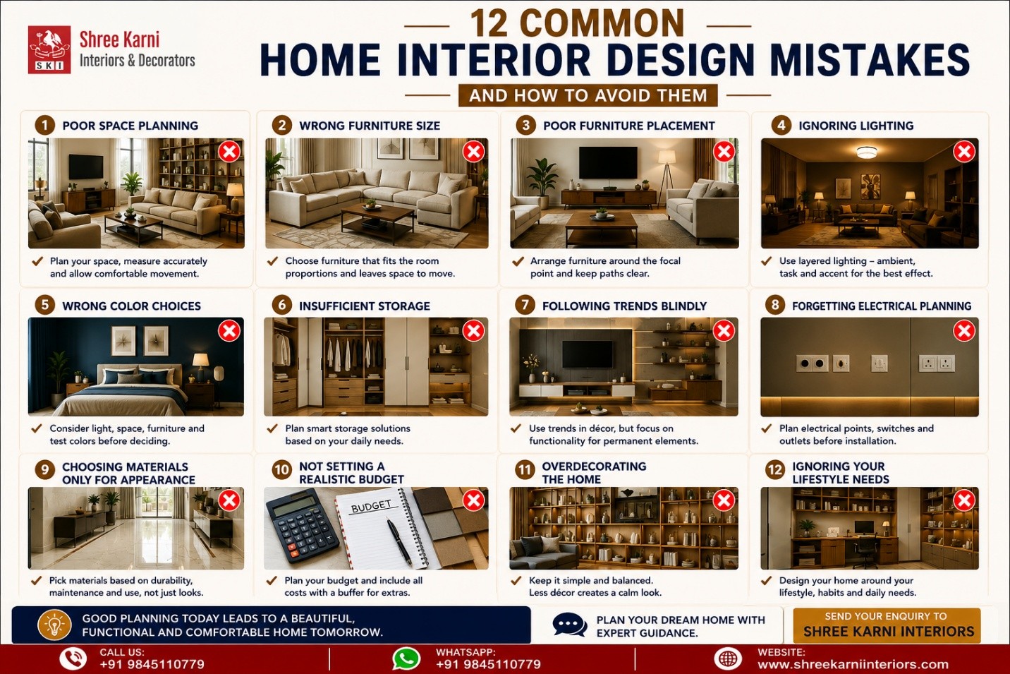 12 common home interior design mistakes and how to avoid them