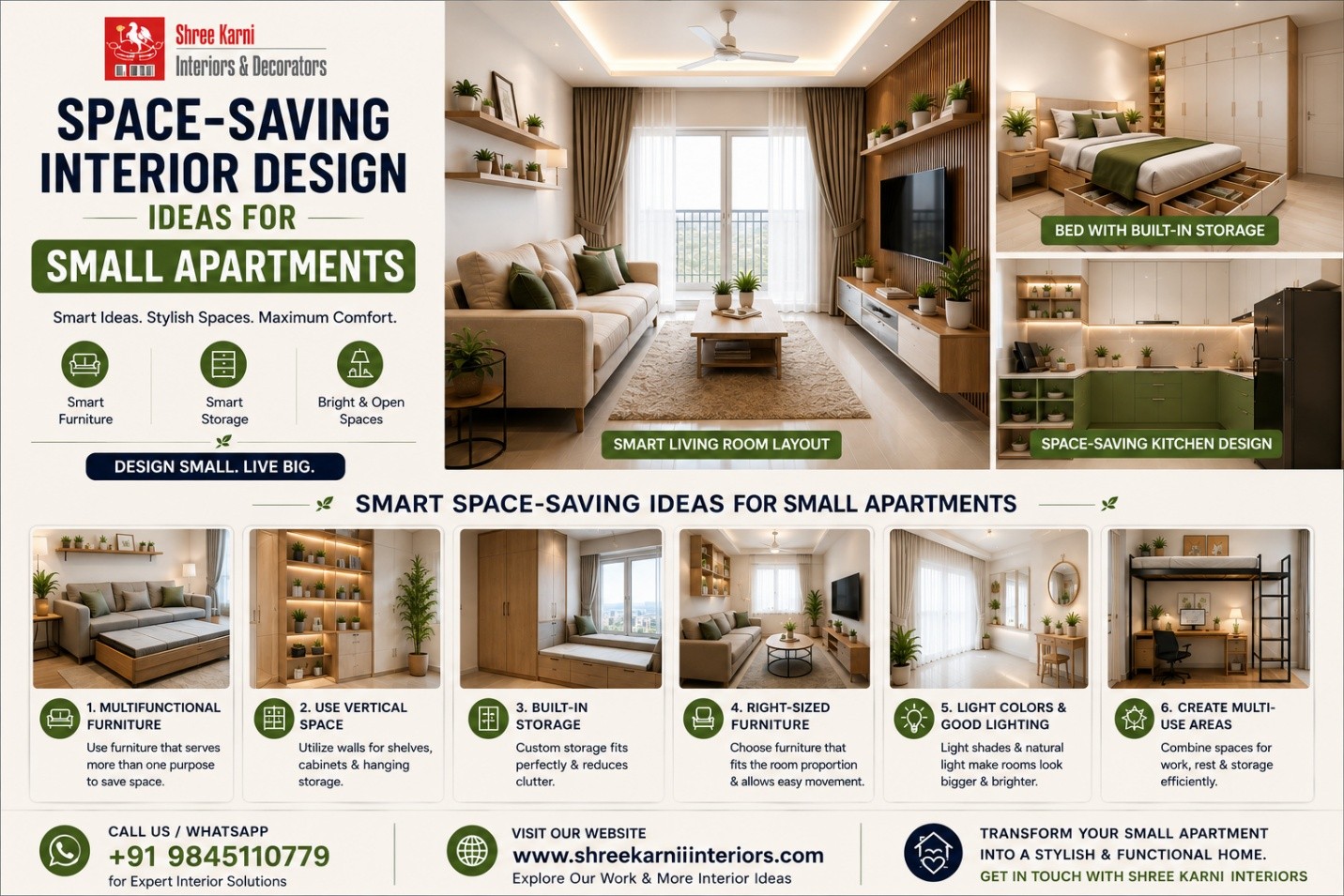 Space-Saving Interior Design Ideas for Small Apartments